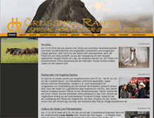 Tablet Screenshot of crosshillranch.de